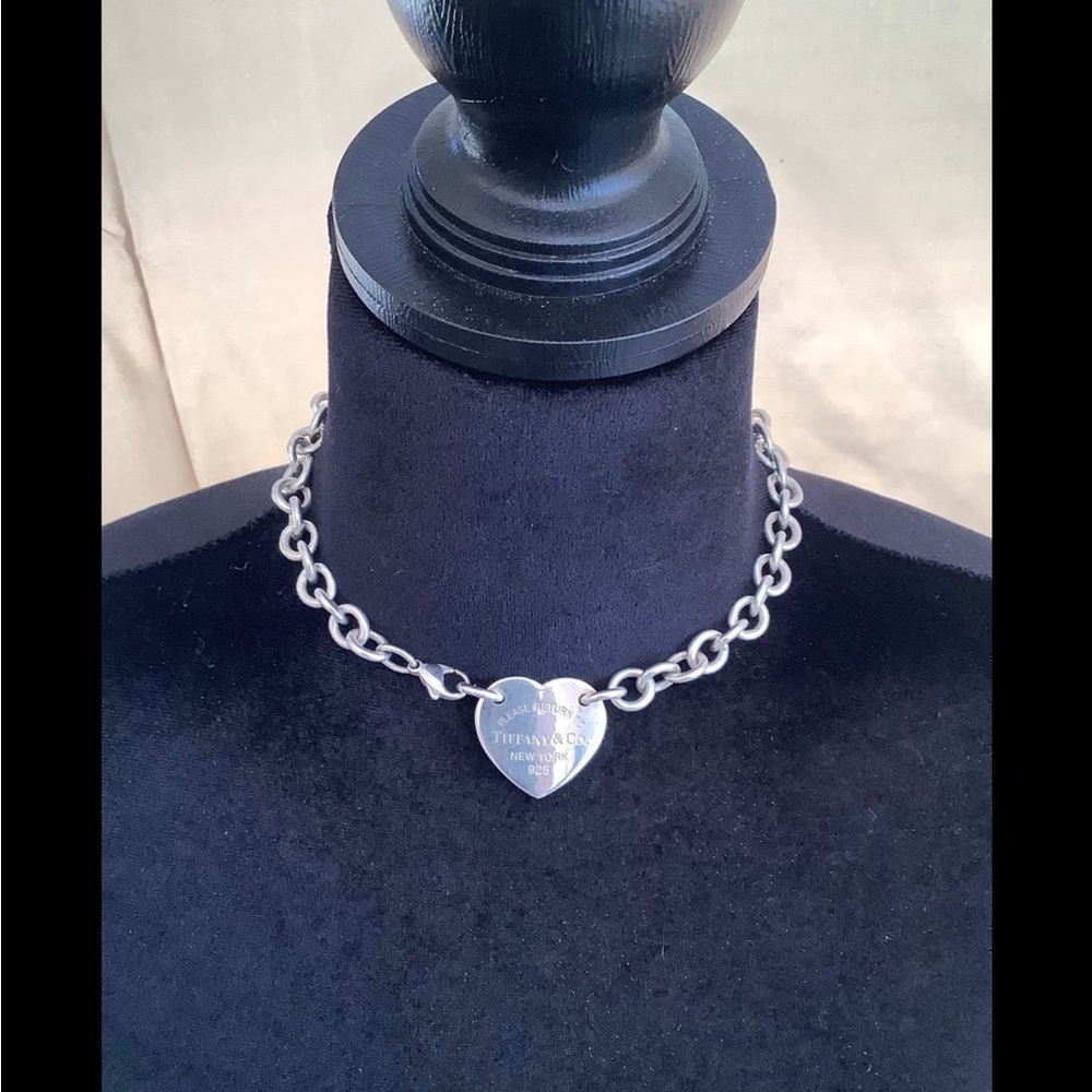 Tiffany & Co. Silver Heart Pendant Necklace